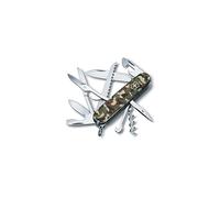 Huntsman Swiss Army Pocket Knife Medium Multi Tool 15 Functions Large Blade Bottle Opener Camouflage
