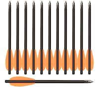 HUNTSPM 6.3" Pistol Crossbow Bolts,Carbon Crossbow Arrows,Mini Crossbow Bolts Arrows for 50-80lbs Pistol Crossbow Precision Target,Great for Practicing Shooting Target,Small Hunting (12PCS orange)