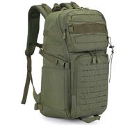 HUNTVP 35L Military Tactical Backpack,Molle Hiking Rucksack for Men and Women, Army Rucking Backpack with 17.3" Laptop Compartment for Commuting, Camping, Traveling, School (35l-Army Green)