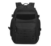 HUNTVP 40L Tactical Backpack Military Molle Assault Pack Bag Rucksack Laptop Backpacks for Men and Women Outdoor Hiking Shooting Camping Trekking Hunting,Black