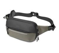 Huntvp Bum Bag Crossbody Bag, Waist Sling Pack, Expandable, Stylish Bumbags for Men Women Travel, Everday Bag, Dog Walking, Causal, Running, Sports, Outdoors (Green)