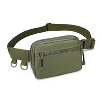 Huntvp BumBag Waist Fanny Pack Small Bumbags for Ladies Anti Theft Sling Bag Lightweight Waist Cross Body Bag Men Belt Bum Bags for Running Travel Dog Walking Hiking Cycling Festival (Green)