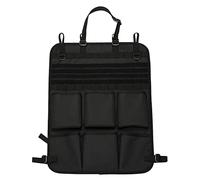 HUNTVP Car Seat Back Organizer, Tactical Molle Vehicle Panel Universal Tactical Vehicle Seat Organizer Storage Bag with 6 Storage Pouch Molle Car Seat Organiser, Black