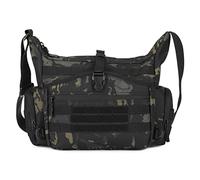 HUNTVP Crossbody Messenger Laptop Shoulder Bag Multi Pockets for Men Women,Travel Working School Fishing Camping Hiking Outdoors (Camo-L)