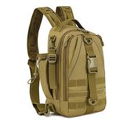 HUNTVP Fishing Tackle Backpack Storage Bag - Outdoor Shoulder Backpack - Fishing Gear Bag (Brown)