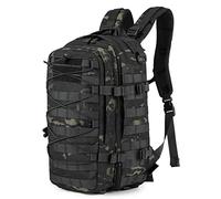 HUNTVP Military Backpack, 20L Tactical Rucksack Small Work Bag Molle Daypack Assault Army Motorcycle Backpacks for Men Women Camping Cycling School Travel Hiking Trekking Hunting Sport (20l-Camo)