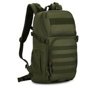 Huntvp Military Backpack 25L, Tactical Rucksack Mens Backpacks Travel Ruck sacks Adult Men, Molle Assault Pack Rucksacks Laptop Backpacks for Hiking Camping Trekking Hunting Traveling (Army Green-25L)