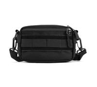 Huntvp Molle Pouch Tactical Pack Crossbody Messenger Bag Waist Bum bag Belt for Outdoors Hiking Camping S1-black