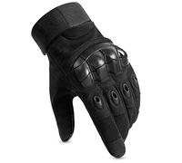 HUNTVP Motorcycle Gloves, Multifunctional Breathable Tactical Gloves Anti-Slip, Shock Resistant Combat gloves for Outdoor Sports Riding Shooting (Black-XL)