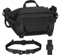 HUNTVP Sling Bag, Cross Body Bag with Magnetic Quick-release Buckle, Large, Multi-functional, Tactical Sling Backpack Waist Pack Shoulder Man Bag for Men, Women, Travel, Everyday, Sports, Gym, Hiking