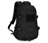 HUNTVP Small Backpack 25L, Tactical Military Backpack Mens School Bag Molle Black Rucksacks for Men Women Hiking Camping Climbing Trekking Motorcycle Traveling Students Outdoor Bags