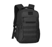 HUNTVP Small Tactical Military Backpack 15L School Back Pack Rucksack Black Molle Daypack Causal Daysack Work Bag Rucksacks for Men Women Boys Girls Commuting Work School Gym Cycling Motorbike