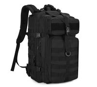 HUNTVP Tactical Backpack for Men Military Backpack MOLLE Assault Pack Army Daypack Hunting Rucksack, Black, 30L US