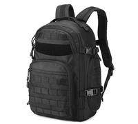 HUNTVP Tactical Backpack Mens, Military Rucksack 30L, Black Back Pack Army Backpacks Multifunctional Motorcycle Daysack Molle Daypack Bag for Men Women Travel Cycling Camping Trekking Hunting