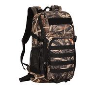 HUNTVP Tactical Backpack Military MOLLE Backpack Hunting Rucksack Gear Assault Pack 25L WR, Reed Camo
