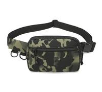 HUNTVP Tactical Fanny Pack Small Waist Bag EDC Military Fanny Pack for Men Crossbody Hip Belt Bag Waist Pouch for Women Daily Use Travel Hiking Bumbag, Camo