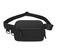 HUNTVP Tactical Fanny Pack Small Waist Bag EDC Military Fanny Pack for Men Crossbody Hip Belt Bag Waist Pouch for Women Daily Use Travel Hiking Bumbag, Black, Tactical Fanny Pack Waist Bag