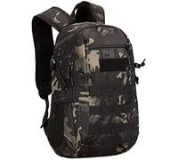 HUNTVP Tactical Military Backpack 10L Small Backpack Mini Rucksack School Bag Molle Daypack College Rucksacks for Men Women Boys Girls Hiking Running Cycling (10L-Camo)