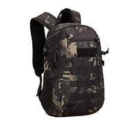 HUNTVP Tactical Military Backpack 12L Small Backpack Rucksack School Bag Molle Backpacks Daypack College Back Pack Rucksacks for Men Women Boys Girls Hiking Running Cycling (Camo)