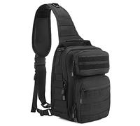 HUNTVP Tactical Military Chest Bag Molle Backpack MOLLE Sling Bag Crossbody Shoulder Bag Army Assault Backpack for Hiking, Cycling, Traveling, Camping