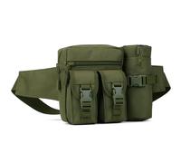 Huntvp Tactical Waist Pack Bag with Water Bottle Pouch Molle Belt Bag Bumbag Waist Bag for Dog Walking Running Hiking Travel Outdoors