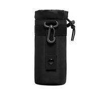 Huntvp Tactical Water Bottle Pouch Holder Military Water Bottle Carrier Bag 900D Nylon Molle Kettle Bag Holder 550ml, Black