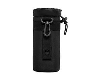 Huntvp Tactical Water Bottle Pouch Holder Military Water Bottle Carrier Bag 900D Nylon Molle Kettle Bag Holder 550ml, Black