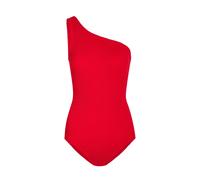 Hunza G Coverage Nancy One-shoulder Crinkle Swimsuit - Red - One Size