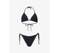Hunza G Womens Hunza G Gina Crinkled-Texture Bikini Set Black/Dtm 1 Size