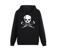 HUO BAO NIU ROU Jackass Funny Hoodies Long Sleeve Pullover Loose Hoody Mens Sweatershirt Black S
