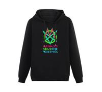 HUO BAO NIU ROU Mindless Self Indulgence Funny Hoodies Long Sleeve Pullover Loose Hoody Mens Sweatershirt Black L