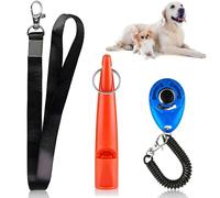 huoanpo 2 PCS Professional Dog Whistle 210.5 1-in-1 Dog Training Kit: 1 Neck Strap Whistles + 1 Clicker |Silent Recall & Stop Barking|Durable ABS Hunting, Herding & Rescue Dogs
