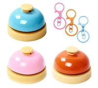 huoanpo 3PCS Cat Bell Set, Dogs Bells Toilet Training Dog Buttons Talk Training. Cat Doorbell Dog Bell for Puppies, Dogs, Cats. Simple Communication Device with Key Rings. Reminds Outdoor Needs.