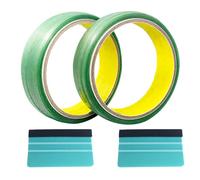 huoanpo 4PCS Knifeless Tape, Vinyl Wrap Tools for Car Wrap | Filament Cutting Kit, 2x5m Tape + 2x10cm Green Squeegees for Car Wrap and Window Film