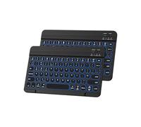 HUOBAO 2 Pack Bluetooth Keyboard,Ultra-Slim Wireless Keyboard for iPad 10th/9th/ iPad Pro/Air/Mini/iPhone/Samsung/Tablet/Windows/PC/Surface,QWERTY UK Layout