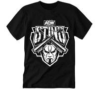 huode Men's Aew Sting T Shirt The Icon Men Black L