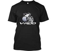 huode Men's Number t Shirts V-Rod Number t Shirtss Number t Shirts Black M