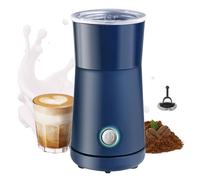 Huogary Milk Forther Simple Milk Frother and Steamer 2-in-1 Milk Steamer with Hot Milk Foam and Hot Milk for Latte, Macchiato, Cappuccinos (Blue)