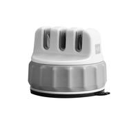 Huohou Knife Sharpener with Strong Suction Base - 3-Stage Sharpening System for Kitchen Knives, ABS Body, One-Hand Operation, Non-Slip Design, Compact & Easy to Store