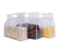 HUOHUO 100 Pieces Of Wide-mouth Transparent Self-adhesive Plastic Packaging Bag Gift Bag For Packaging Candy, Chocolate, Flower Tea, Dried Fruit And Cereal (24 X17cm/9.5 X6.7Inches) (Color : Clear)
