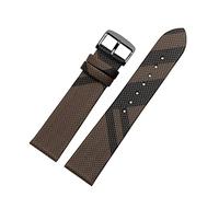 HUOJUA Plaid Pattern Leather+PU Strap 12 14 16 18 20 22mm Black Brown Bracelet Compatible With BU19384 Men And Women Watch Chain(Brown black A,12mm)