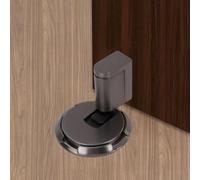 HUOMAQFAN Magnetic Door Stopper, Adjustable No Drilling Mechanical Floor Doorstop for Various Door Types, Mechanical Silent Door Stops with Self Adhesive for Room Bedroom Kitchen Bathroom Office