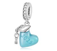 HuooNew 925 Sterling Silver 2025 Glow in the Dark Heart Charms Fit Pandora Bracelets DIY Jewelry Gift for Women