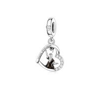 HuooNew 925 Sterling Silver Charms, Graduation Series 2025 Enamel Heart, Cap Star Charm Fit Pandora Bracelets Make DIY Jewellery Gifts for Women