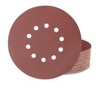 Huopueit Pack of 40 Sandpaper 225 mm Velcro, 10 Holes 225 mm Sanding Discs Grit 150 for Long-Neck Sanders Drywall Sanders Ceiling Sanders and Sanding Giraffe
