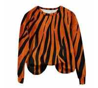 HUOQI Women's Dominant and Trendy Animal Print Sweatshirt for Winter Soft and Comfortable Fleece Jacket Women Black, Hot Pink, XL