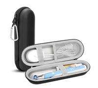 Huotflame Electric Toothbrush Case Compatible with Philips Sonicare HX6730/02 - Protective EVA Travel Case for 1 Toothbrush, Mesh Pocket for Accessories - Ideal for Travel & Business Trips, black