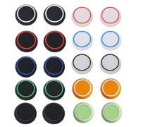 Huotflame Pack of 20 Joystick Caps for PS5 PS4 Xbox Controller - Silicone Thumbstick Grips Caps for Better Precision and Comfort - Protects Joysticks, Non-Slip, Durable - For PS5 PS4 Xbox One Series
