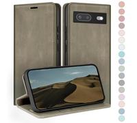 HUOUH for Google Pixel 7 5G Wallet case with RFID Blocking PU Leather,Credit Card Holder,Flip Folio Book Phone cases Shockproof Cover Women Men for Pixel 7 case Dark Grey