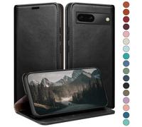 HUOUH for Google Pixel 7A Wallet case with RFID Blocking PU Leather,Credit Card Holder,Flip Folio Book Phone cases Shockproof Cover Women Men for Pixel 7A case Black